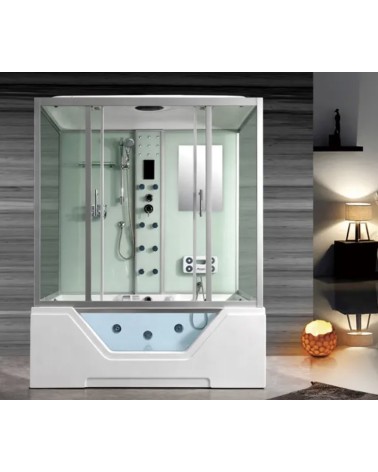 Combiné Baignoire Douche balnéo 120x170 x220 cm - Senhora