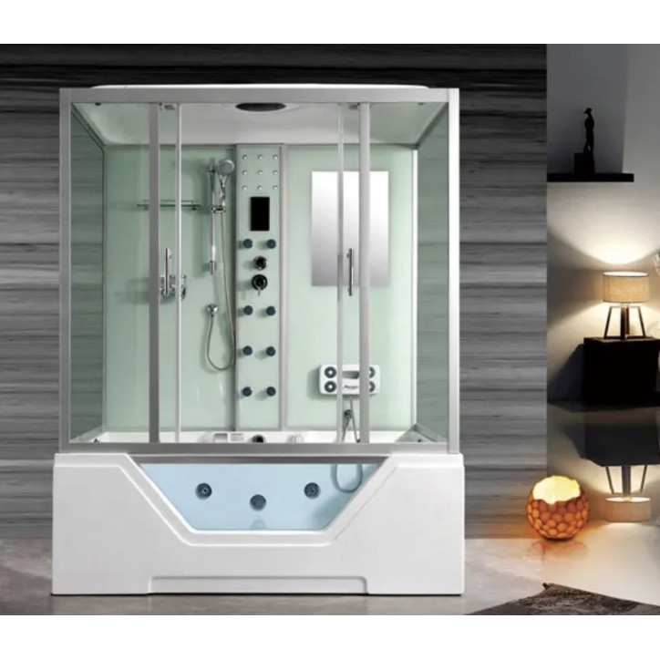 Combiné Baignoire Douche balnéo 120x170 x220 cm - Senhora