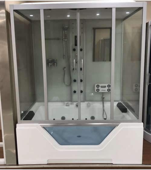 Combiné Baignoire Douche balnéo 120x170 x220 cm - Senhora