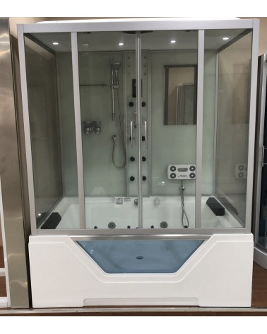 Combiné Baignoire Douche balnéo 120x170 x220 cm - Senhora
