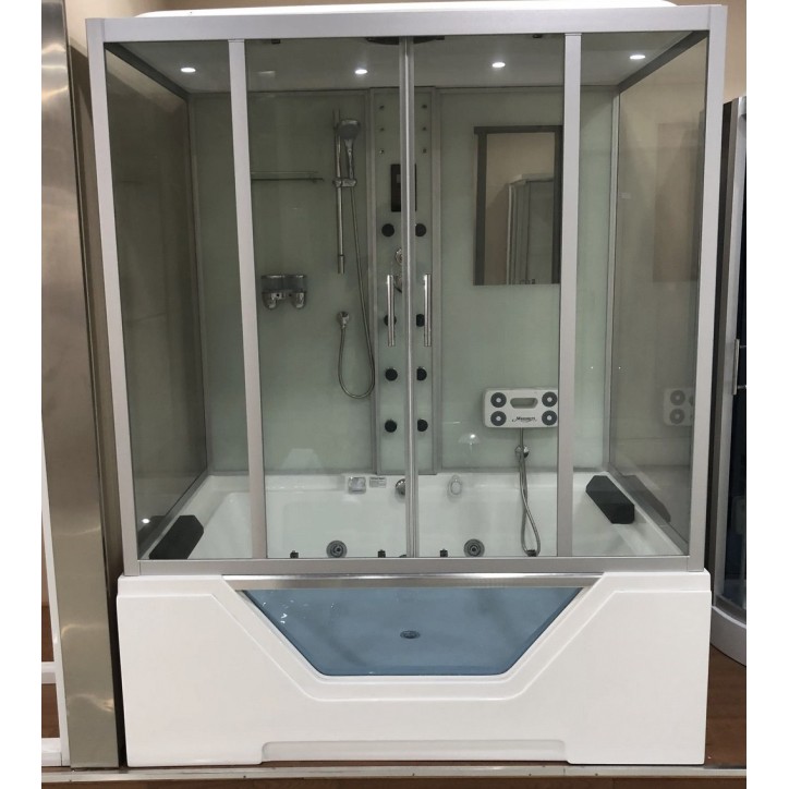 Combiné Baignoire Douche balnéo 120x170 x220 cm - Senhora