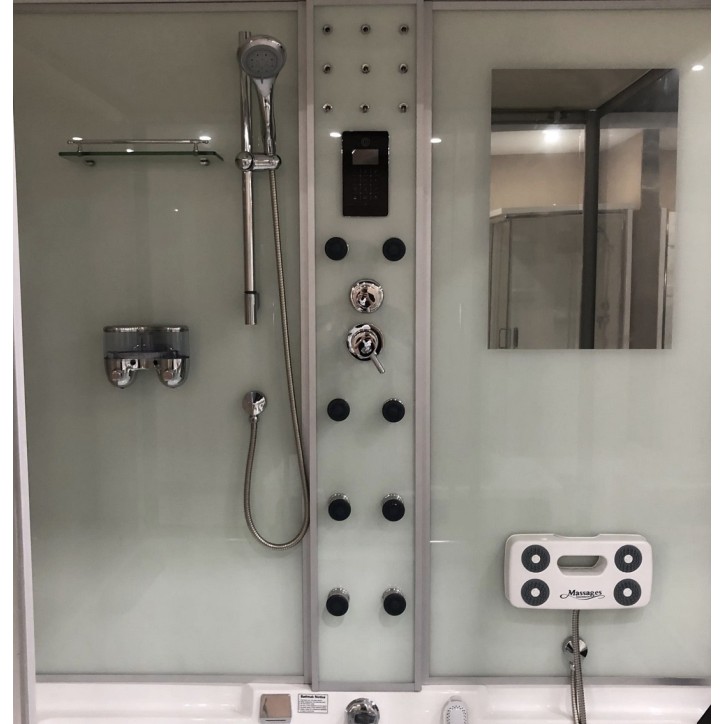 Combiné Baignoire Douche balnéo 120x170 x220 cm - Senhora