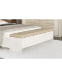 BANC AVEC COFFRE Blanc beige 160cm