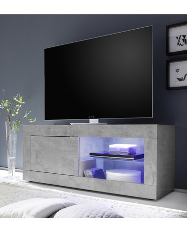 Meuble TV Basic en béton 1 porte 140/56/43 cm