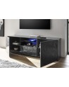 Meuble Tv LUTHER 2 portes 1 tiroir anthracite 181x57 cm