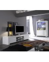 Meuble tv LAZARRO 2 niches 2 portes 140 cm