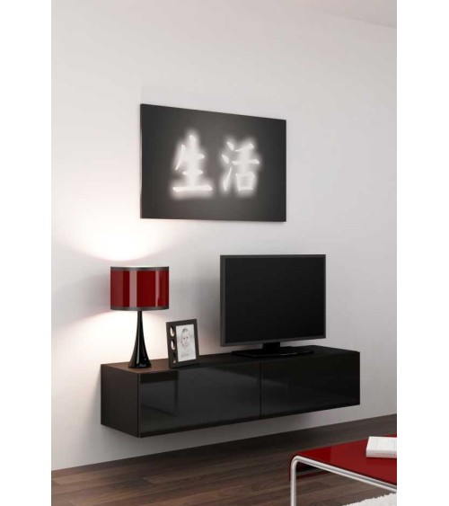 Meuble TV VIGO 140, noir