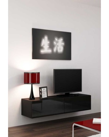 Meuble TV VIGO 140, noir