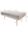 Table basse ALPHA 90 cm finition pierre