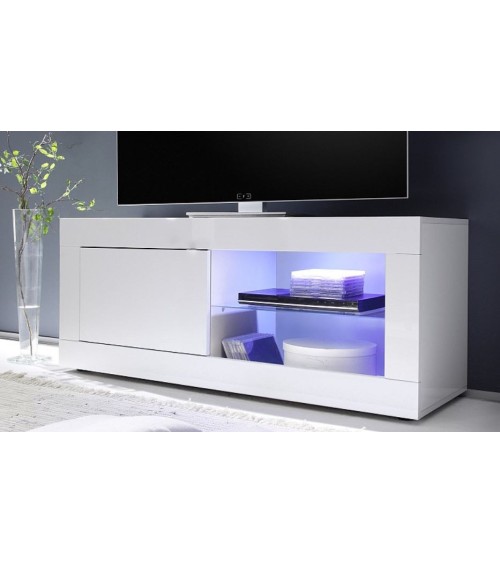 Meuble TV BASIC, 140 cm, blanc