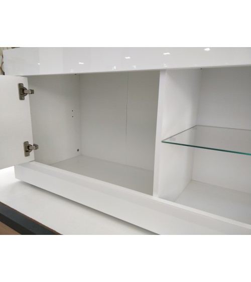 Meuble TV BASIC, 140 cm, blanc