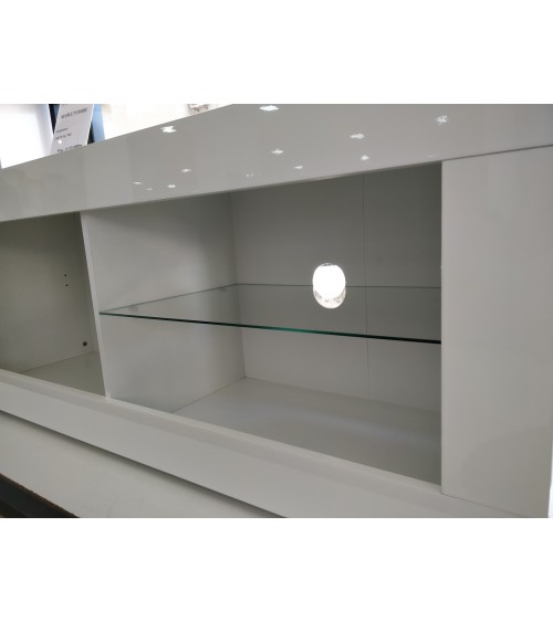 Meuble TV BASIC, 140 cm, blanc