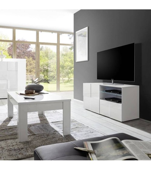 Meuble TV DAMA Blanc 121cm