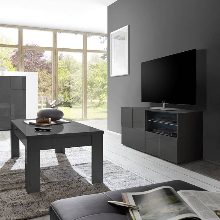 Meuble TV DAMA GRIS 121cm