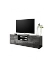 Meuble TV MIREL anthracite 2 portes 1 tiroir