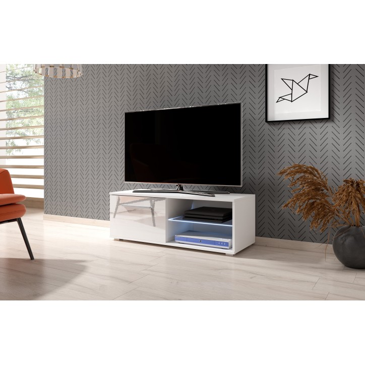 Meuble TV BEST ,  100 cm,  blanc