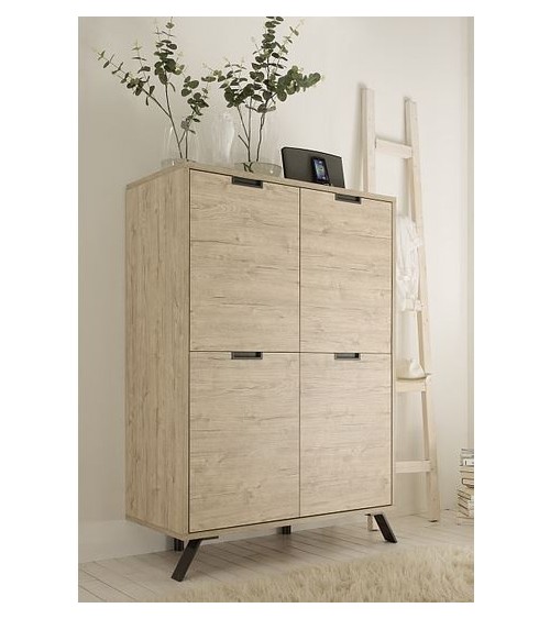 Argentier PALMA 4 portes 106 cm chêne