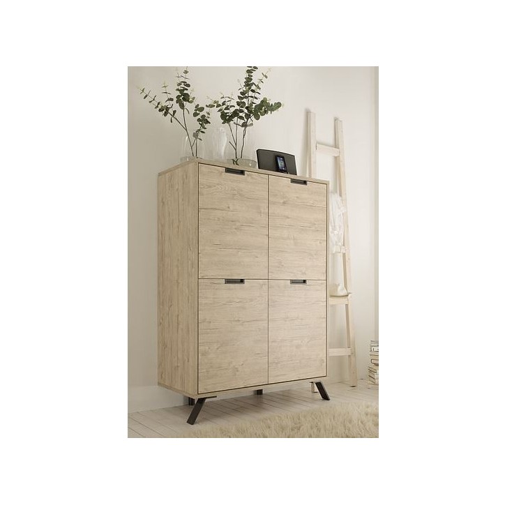 Argentier PALMA 4 portes 106 cm chêne