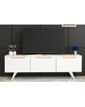 Meuble TV PRAG 150 cm blanc
