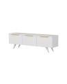 Meuble TV PRAG 150 cm blanc