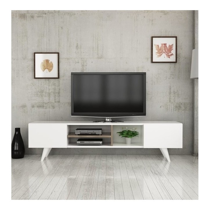 Meuble TV DORE 160 cm blanc