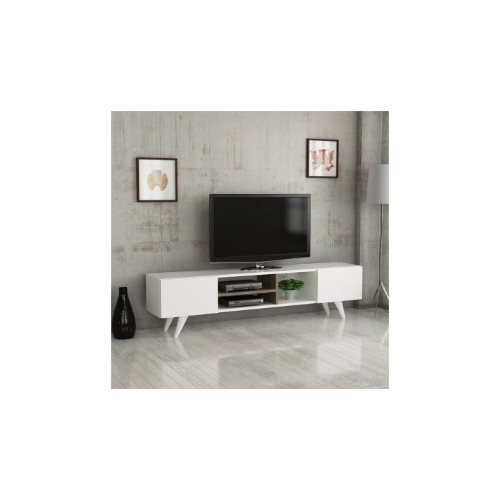 Meuble TV DORE 160 cm blanc