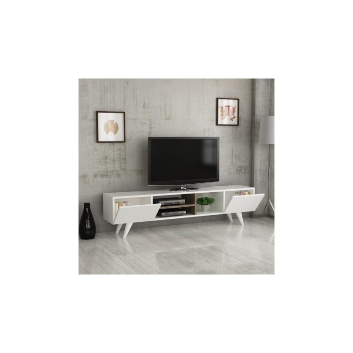 Meuble TV DORE 160 cm blanc