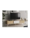 Meuble TV EDUARDO 160 cm blanc et bois