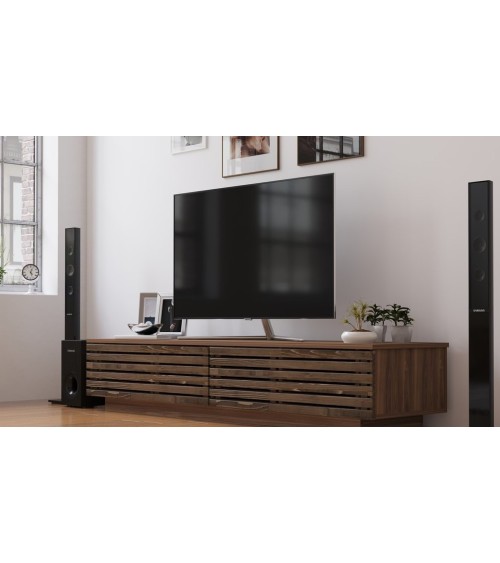 Meuble TV PRESTIJ 180 cm noyer