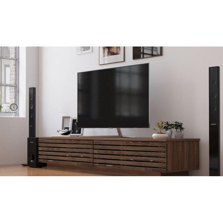 Meuble TV PRESTIJ 180 cm noyer