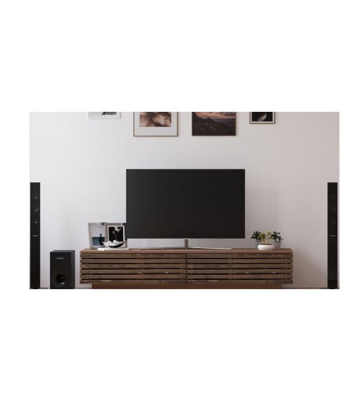 Meuble TV PRESTIJ 180 cm noyer