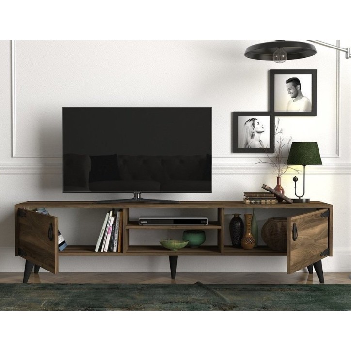 Meuble TV ANTHES 180 cm noyer