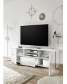 Meuble TV MIREL blanc 2 portes 1 tiroir 181 cm
