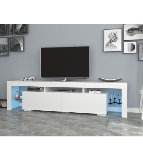 Meuble TV STYLO 200 cm blanc