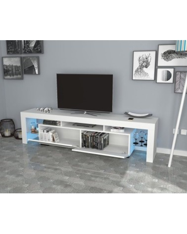 Meuble TV STYLO 200 cm blanc
