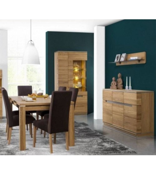 Vaisselier 3 portes TORINO chêne  98 cm