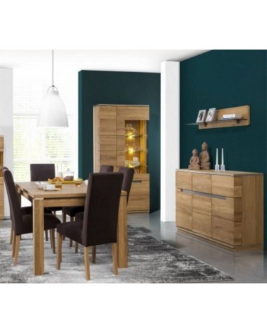 Vaisselier 3 portes TORINO chêne  98 cm