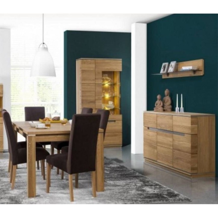 Vaisselier 3 portes TORINO chêne  98 cm