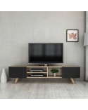 Meuble TV DORE Noir 160 cm