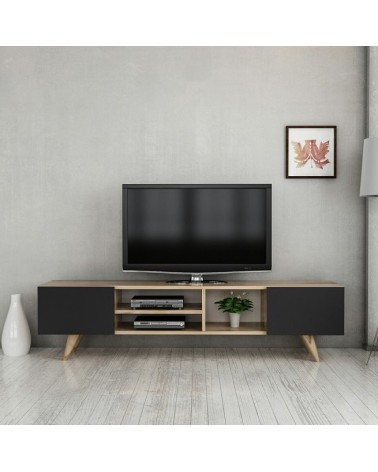 Meuble TV DORE Noir 160 cm