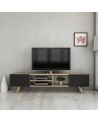 Meuble TV DORE Noir 160 cm