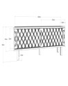 Meuble TV ROB blanc 180 cm