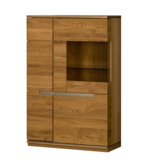 Vaisselier vitrée TORINO chêne 148cm