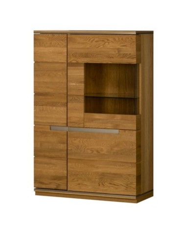 Vaisselier vitrée TORINO chêne 148cm