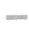 Meuble TV ROB blanc et anthracite 180 cm
