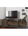 Meuble TV ARAMIS noyer 180 cm