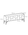 Meuble TV LUA blanc 150 cm