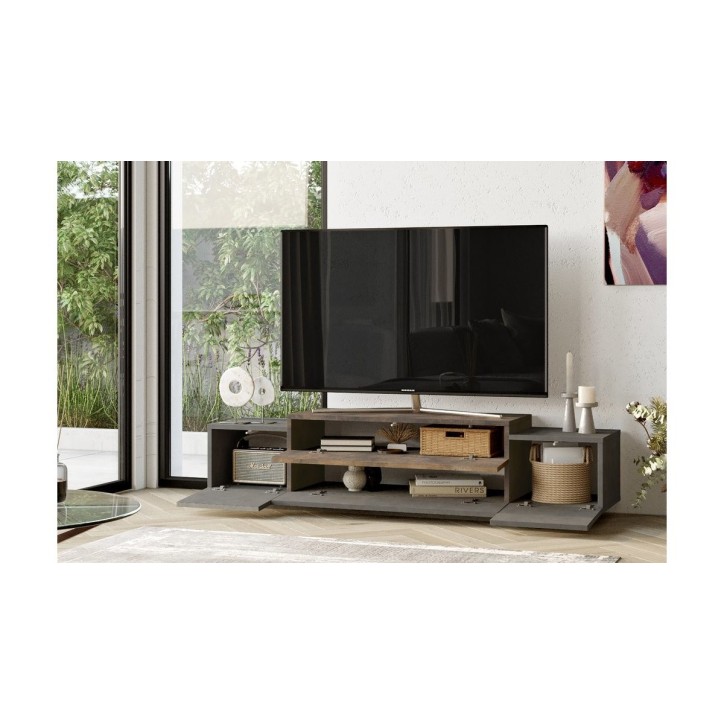 Meuble TV FLOYD beton-bronze 160 cm