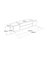 Meuble TV FLOYD beton-bronze 160 cm