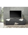 Meuble TV VITTORIA gris anthracite laqué 181 cm